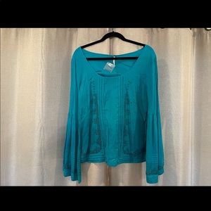 NWT  beaded free people shirt